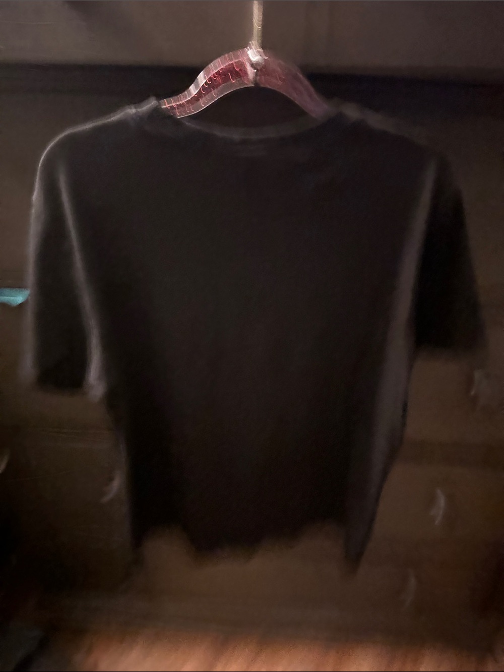 Black Short Sleeve Tee with Gold Drip - Picture 4 of 4